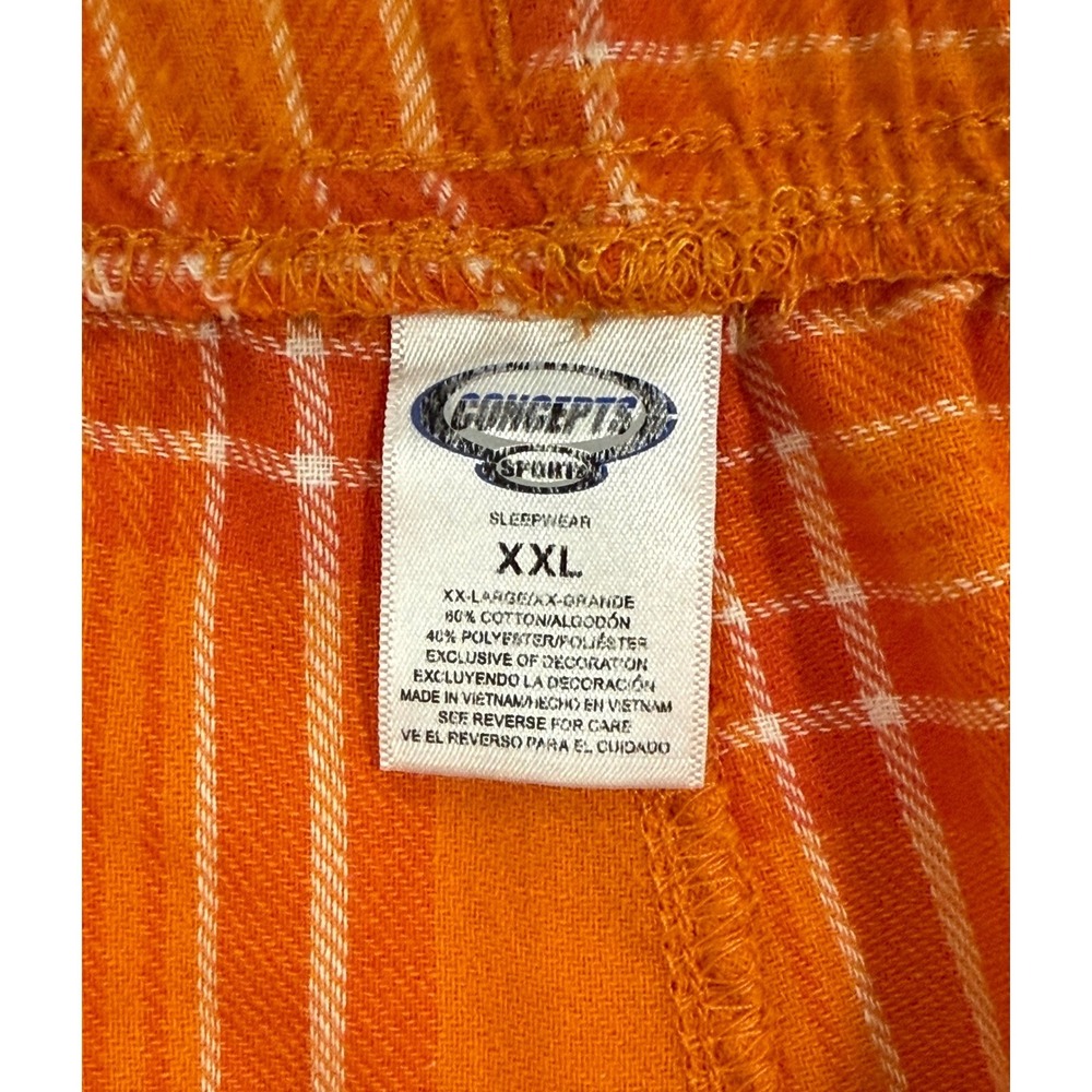 Tennessee Volunteers Concept Sports Plaid Pajama Lounge Pants XX Large 98 - Picture 2 of 8